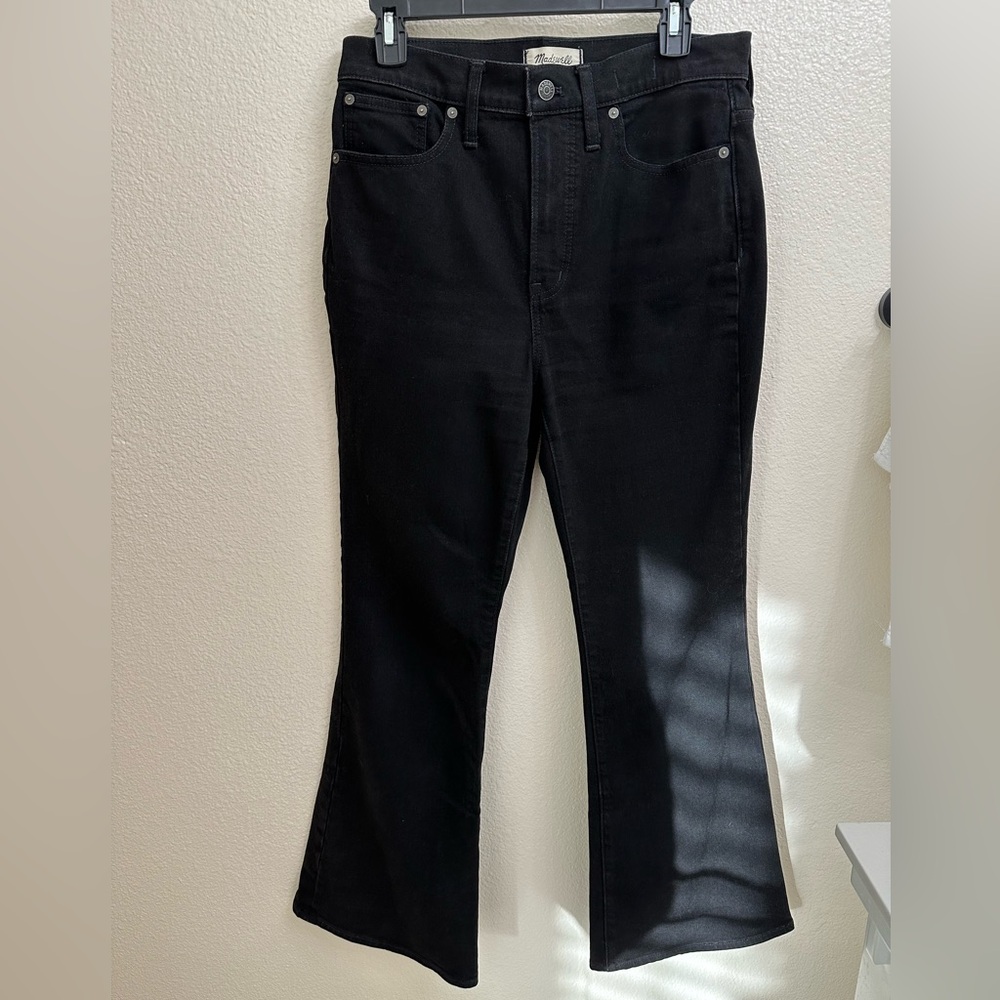 Madewell The Perfect Vintage Flare Jean in Sherborn Wash / Black - size 28